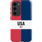 American Flag Color Block Galaxy S23 Pro Case