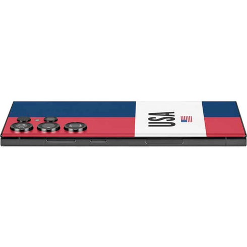 American Flag Color Block Galaxy S23 Ultra Skin
