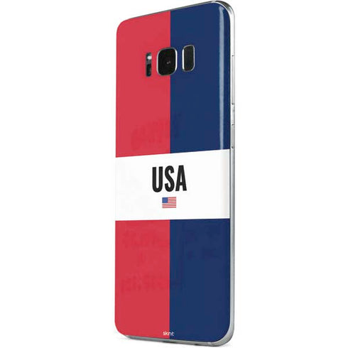 American Flag Color Block Galaxy S8 Plus Skin