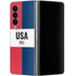 American Flag Color Block Galaxy Z Fold4 5G Skin