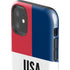 American Flag Color Block iPhone 11 Impact Case