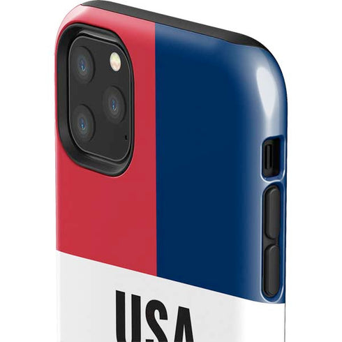 American Flag Color Block iPhone 11 Pro Max Impact Case