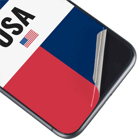 American Flag Color Block iPhone 11 Skin