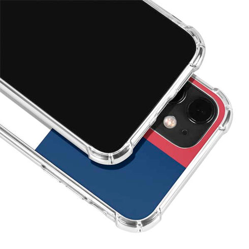 American Flag Color Block iPhone 12 Clear Case