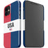 American Flag Color Block iPhone 12 Mini Lite Case
