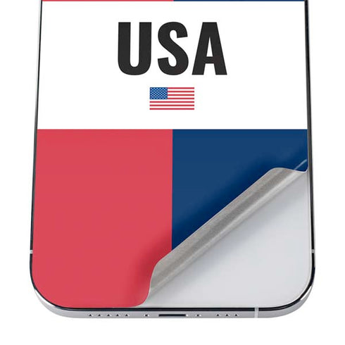 American Flag Color Block iPhone 12 Pro Max Skin