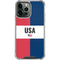 American Flag Color Block iPhone 13 Pro Max Clear Case