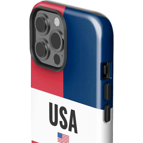 American Flag Color Block iPhone 13 Pro Max Impact Case