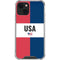American Flag Color Block iPhone 14 Plus Clear Case