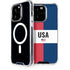 American Flag Color Block iPhone 14 Pro MagSafe Case