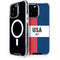 American Flag Color Block iPhone 14 Pro Max MagSafe Case