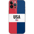 American Flag Color Block iPhone 14 Pro Max Skin