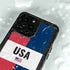 American Flag Color Block iPhone 14 Pro Waterproof Case
