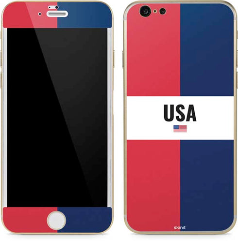 American Flag Color Block iPhone 6/6s Skin
