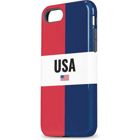American Flag Color Block iPhone 7 Pro Case