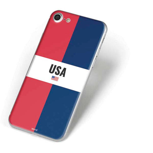 American Flag Color Block iPhone 7 Skin
