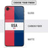 American Flag Color Block iPhone SE (2nd & 3rd Gen) Skin