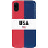 American Flag Color Block iPhone XR Pro Case