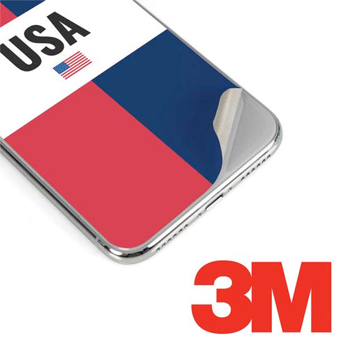 American Flag Color Block iPhone XR Skin