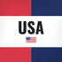 American Flag Color Block iPhone XR Skin