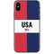 American Flag Color Block iPhone XS Max Skin