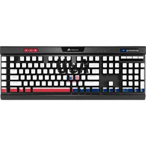 American Flag Color Block K95 RGB PLATINUM Mechanical Gaming Keyboard Skin