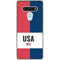 American Flag Color Block LG Stylo 6 Clear Case