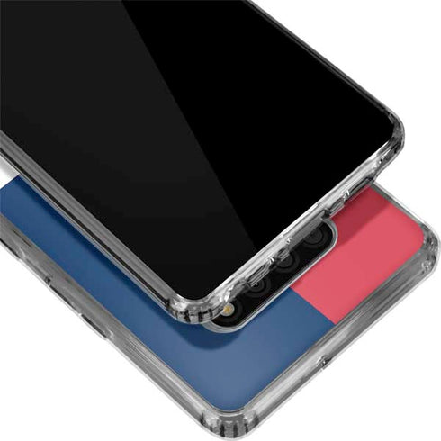 American Flag Color Block LG Stylo 6 Clear Case