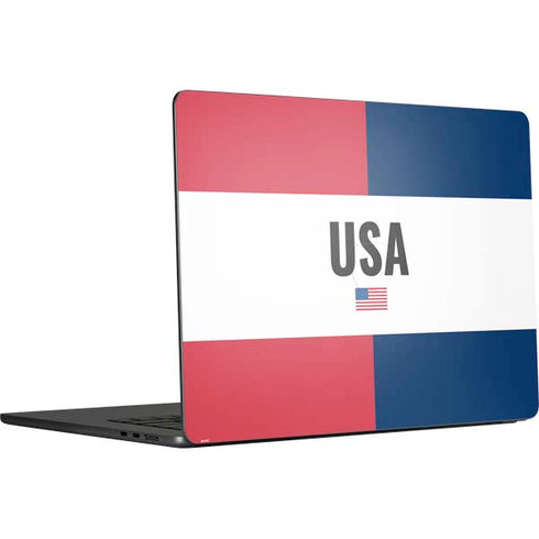 American Flag Color Block MacBook Air 15 in (2023) Skin