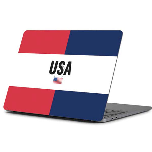 American Flag Color Block Apple MacBook Pro 13-inch Skin