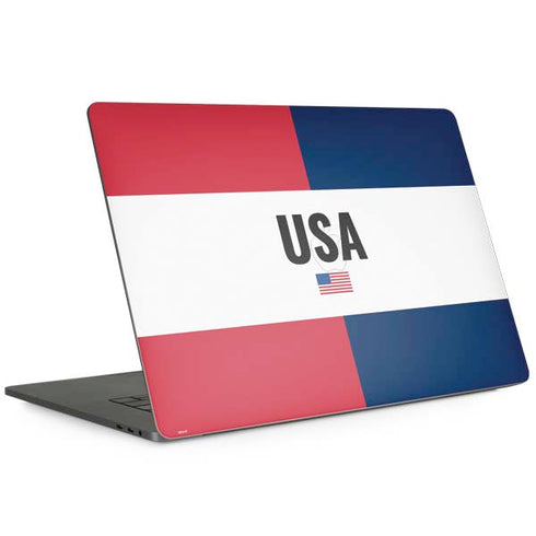 American Flag Color Block Apple MacBook Pro 15-inch Skin