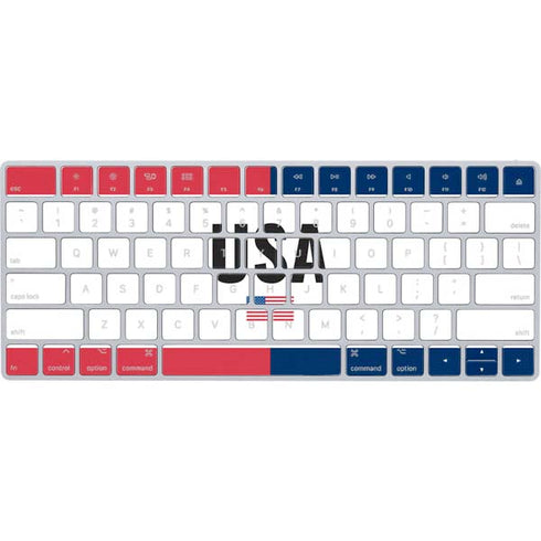 American Flag Color Block Magic Keyboard Skin