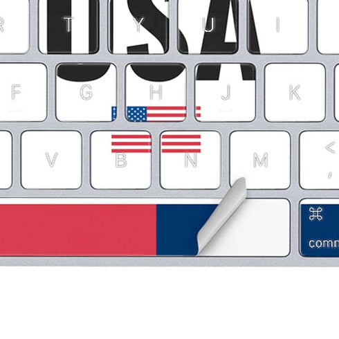 American Flag Color Block Magic Keyboard Skin
