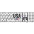 American Flag Color Block Magic Keyboard with Numeric Keypad Skin