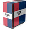 American Flag Color Block NZXT H510 Compact ATX Mid-Tower Case Skin