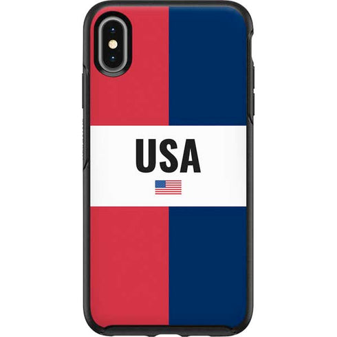 American Flag Color Block Otterbox Symmetry iPhone Skin