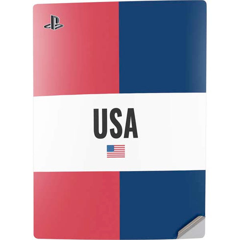 American Flag Color Block PS5 Digital Edition Console Skin