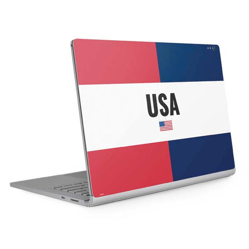 American Flag Color Block Surface Book 2 13.5in Skin