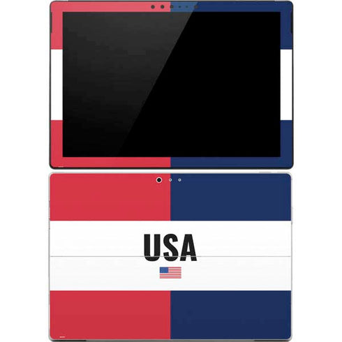 American Flag Color Block Surface Pro 4 Skin
