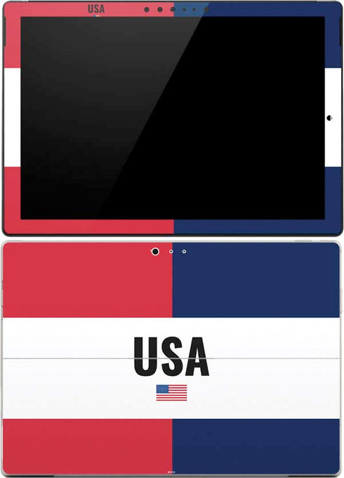 American Flag Color Block Surface Pro (2017) Skin