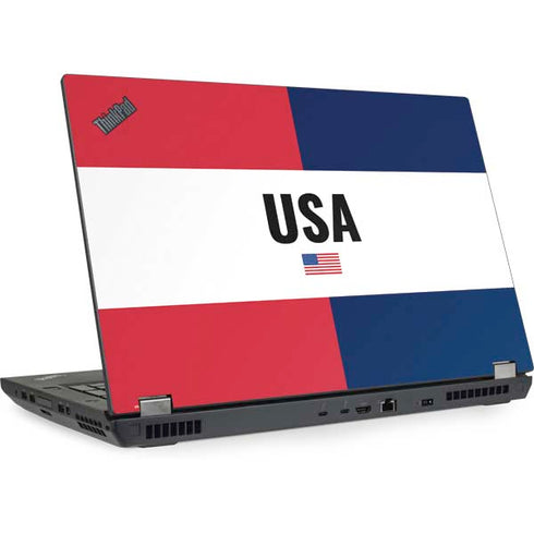 American Flag Color Block Lenovo ThinkPad Skin