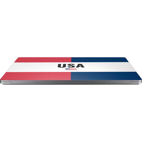 American Flag Color Block Universal Laptop 13in (10.6 x 7.6in) Skin