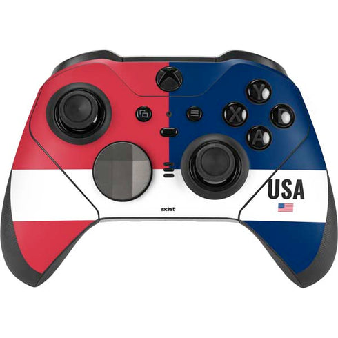 American Flag Color Block Xbox Elite Wireless Controller Series 2 Skin