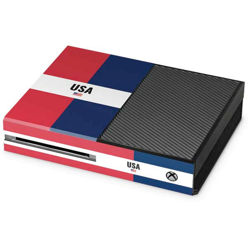 American Flag Color Block Xbox One Console Skin