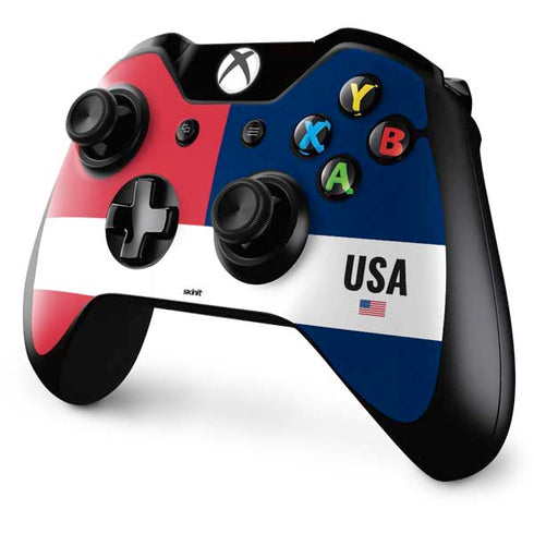 American Flag Color Block Xbox One Controller Skin