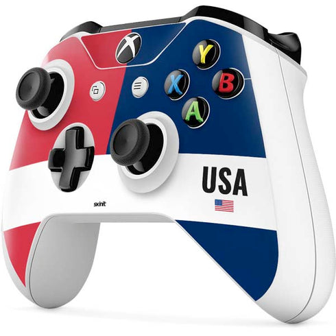 American Flag Color Block Xbox One S Controller Skin