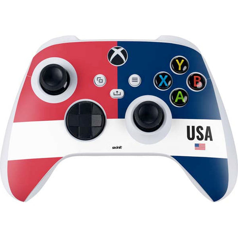 American Flag Color Block Xbox Series S Controller Skin
