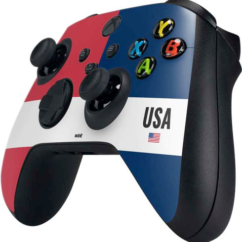 American Flag Color Block Xbox Series X Controller Skin