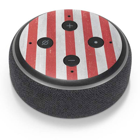 American Flag Distressed Amazon Echo Dot Skin