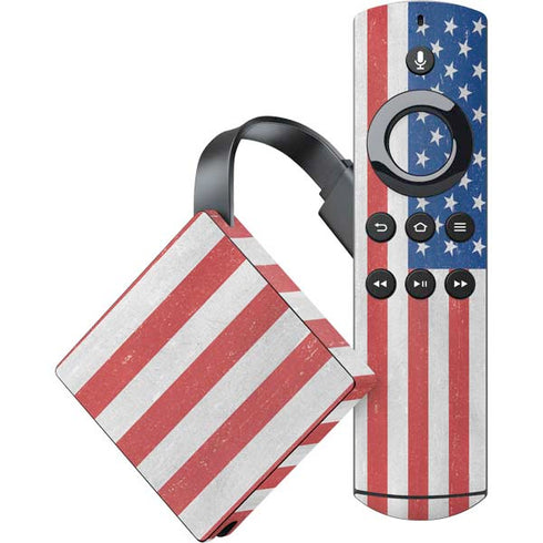 American Flag Distressed Amazon Fire TV Skin